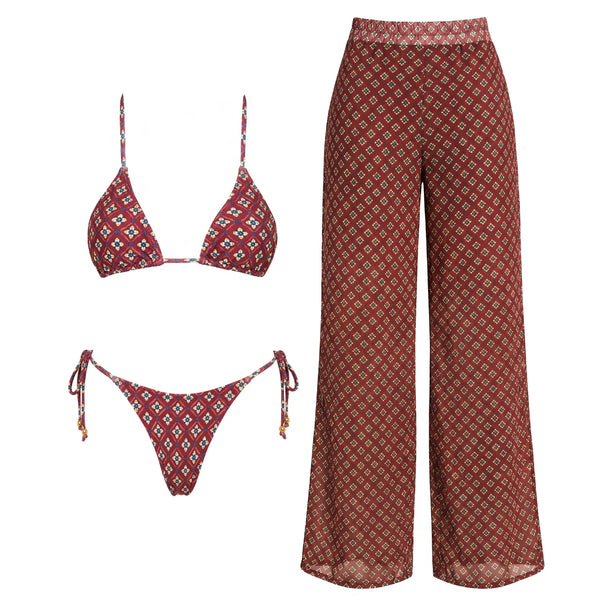 Boho Paisley Beach Bikini Set