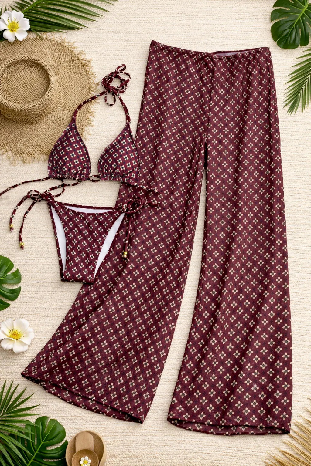 Boho Paisley Beach Bikini Set